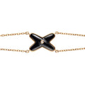 Chaumet Jeux Bracelet Onyx Pink Gold 1 Cubic Zirconia