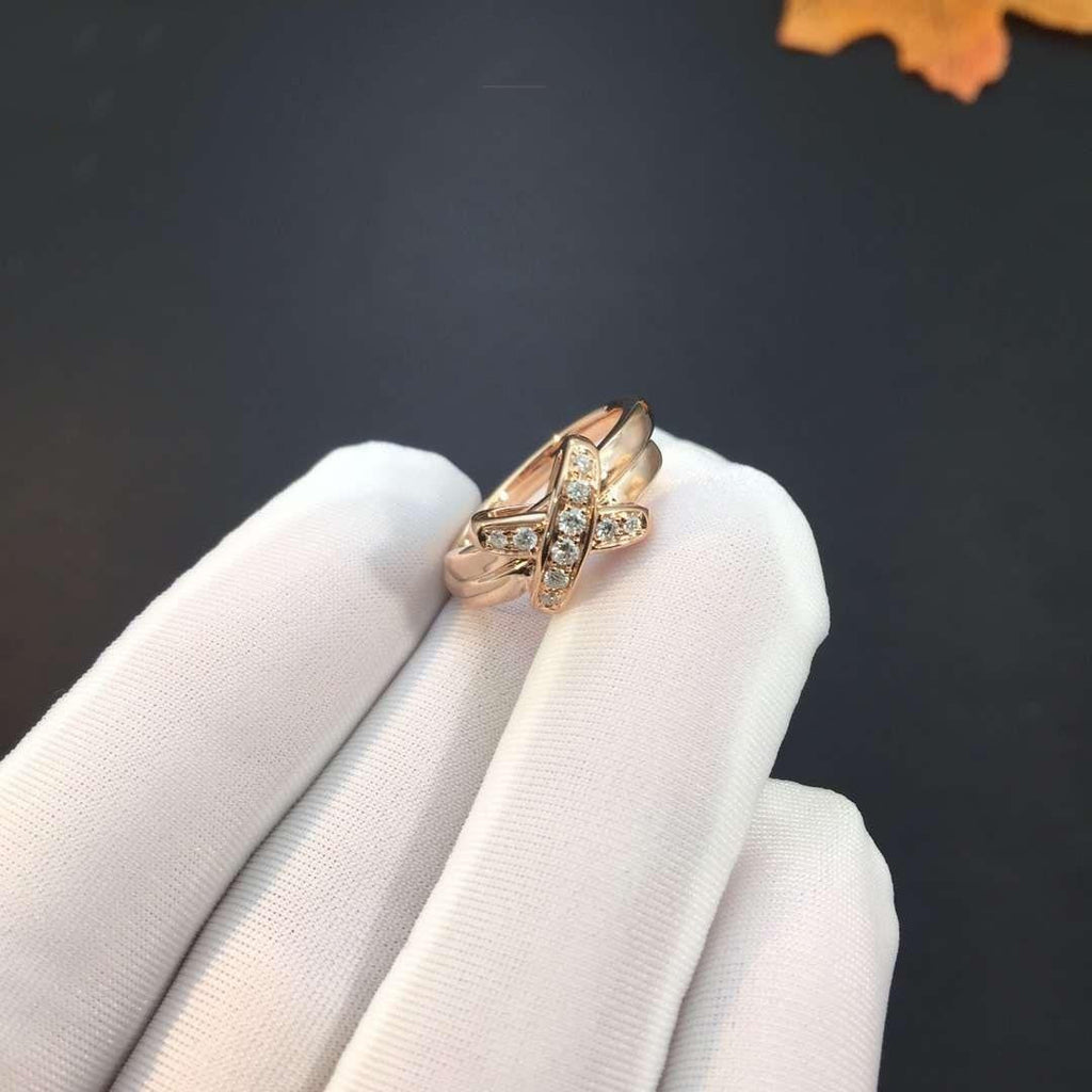 Chaumet Jeux de Pink Gold Cubic Zirconia Ring