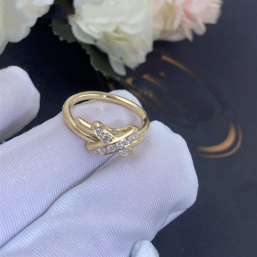 Chaumet Jeux de Gold Cubic Zirconia Ring