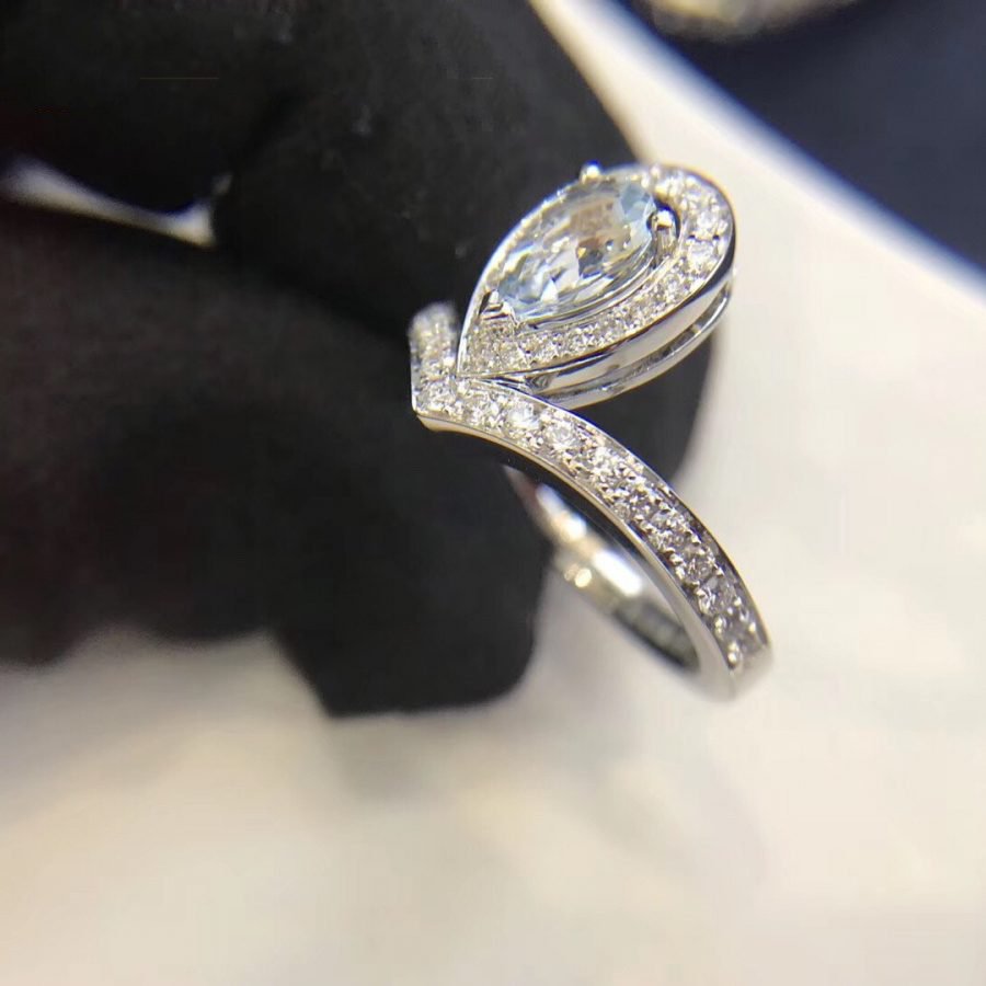 Chaumet Josephine Ring Turquoise Silver Cubic Zirconia