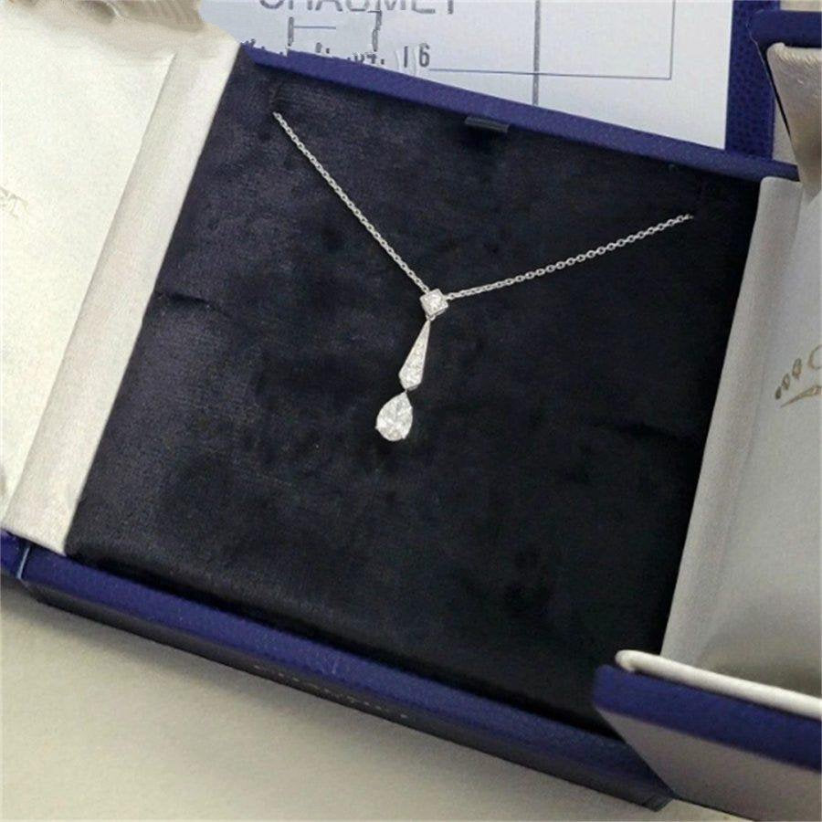 Chaumet Josephine Silver Cubic Zirconia Necklace - Style 1