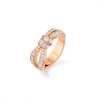 Chaumet Liens Pink Gold Cubic Zirconia Ring