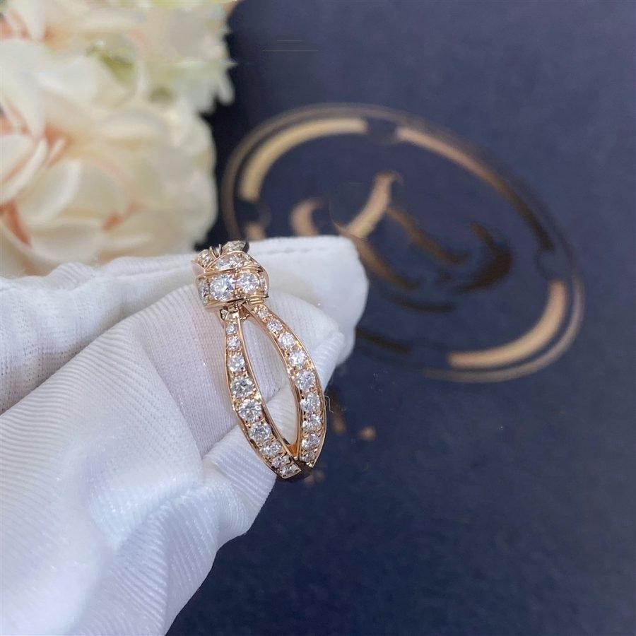 Chaumet Liens Pink Gold Cubic Zirconia Ring