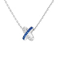 Chaumet Liens Silver Blue Cubic Zirconia Necklace