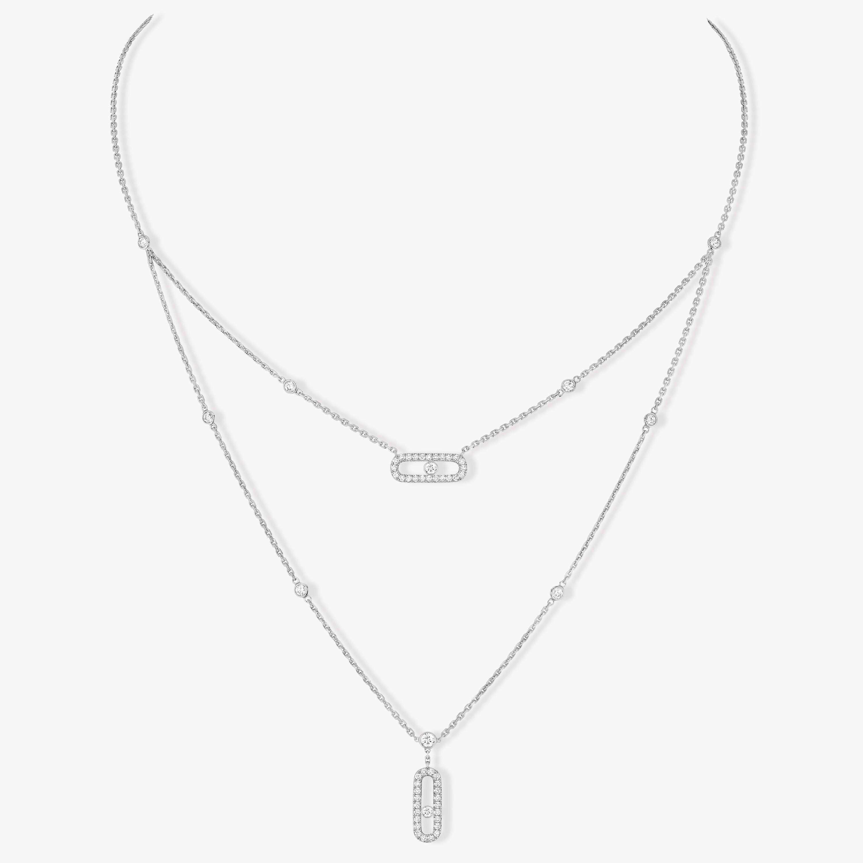 Messika Move 2 Row Cubic Zirconia Necklace