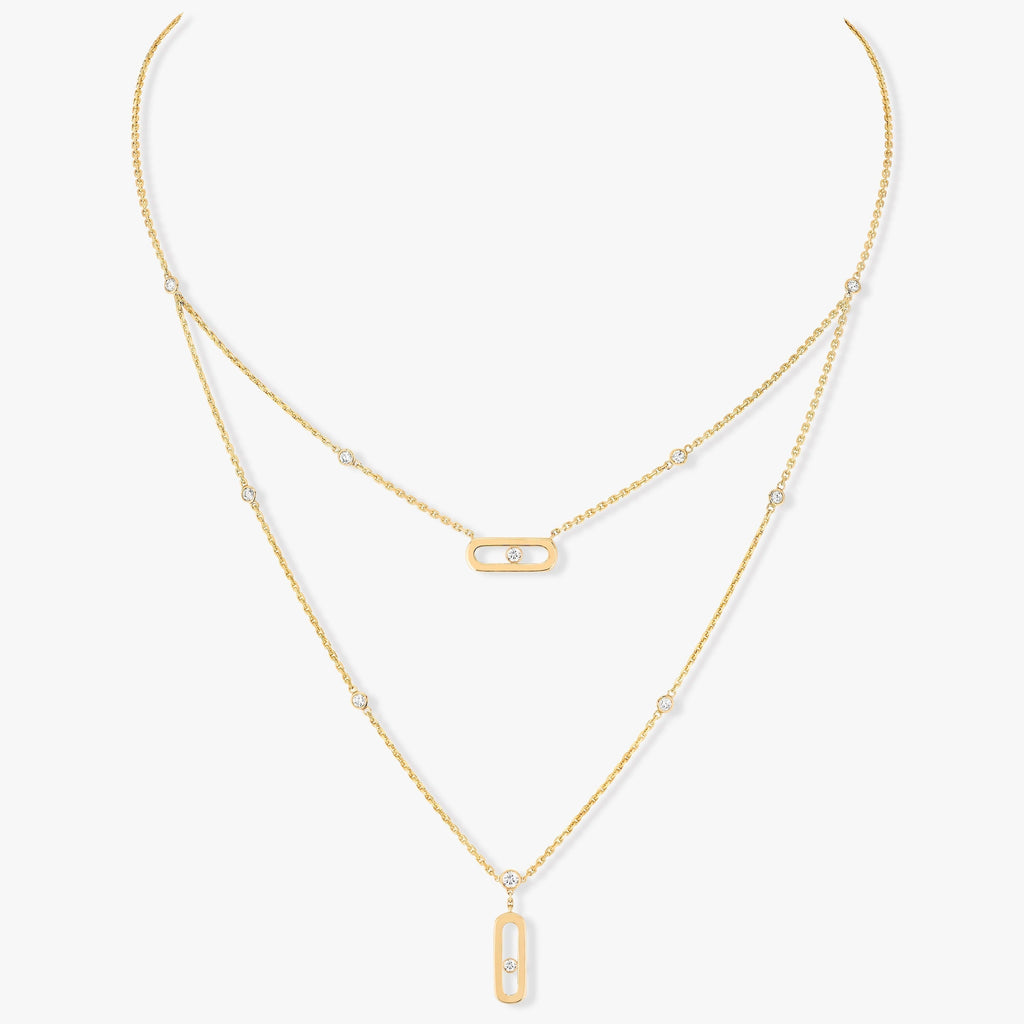 Messika Move Uno 2 Row Cubic Zirconia Necklace