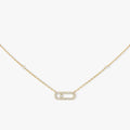 Messika Move Uno Paved Silver Cubic Zirconia Necklace