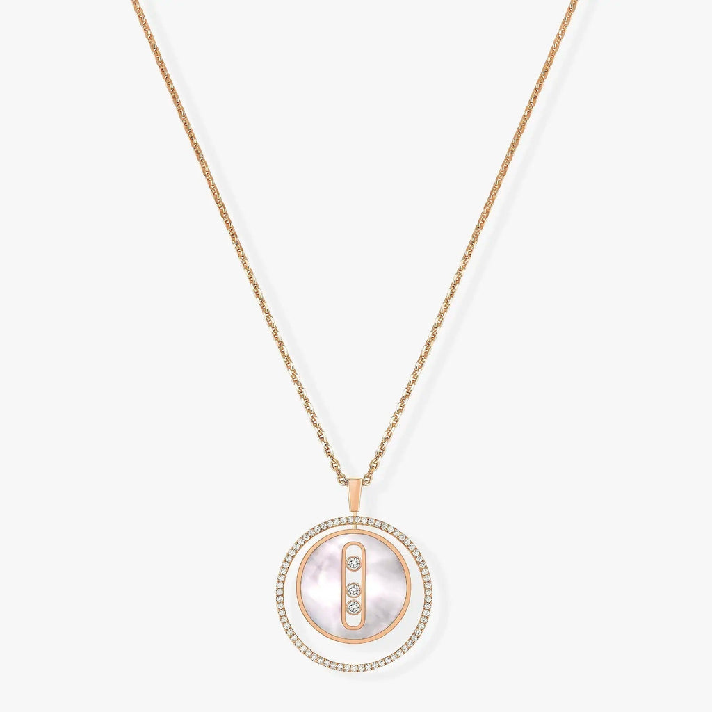 Messika Lucky Move Mm Nacre Blanche Cubic Zirconia Necklace