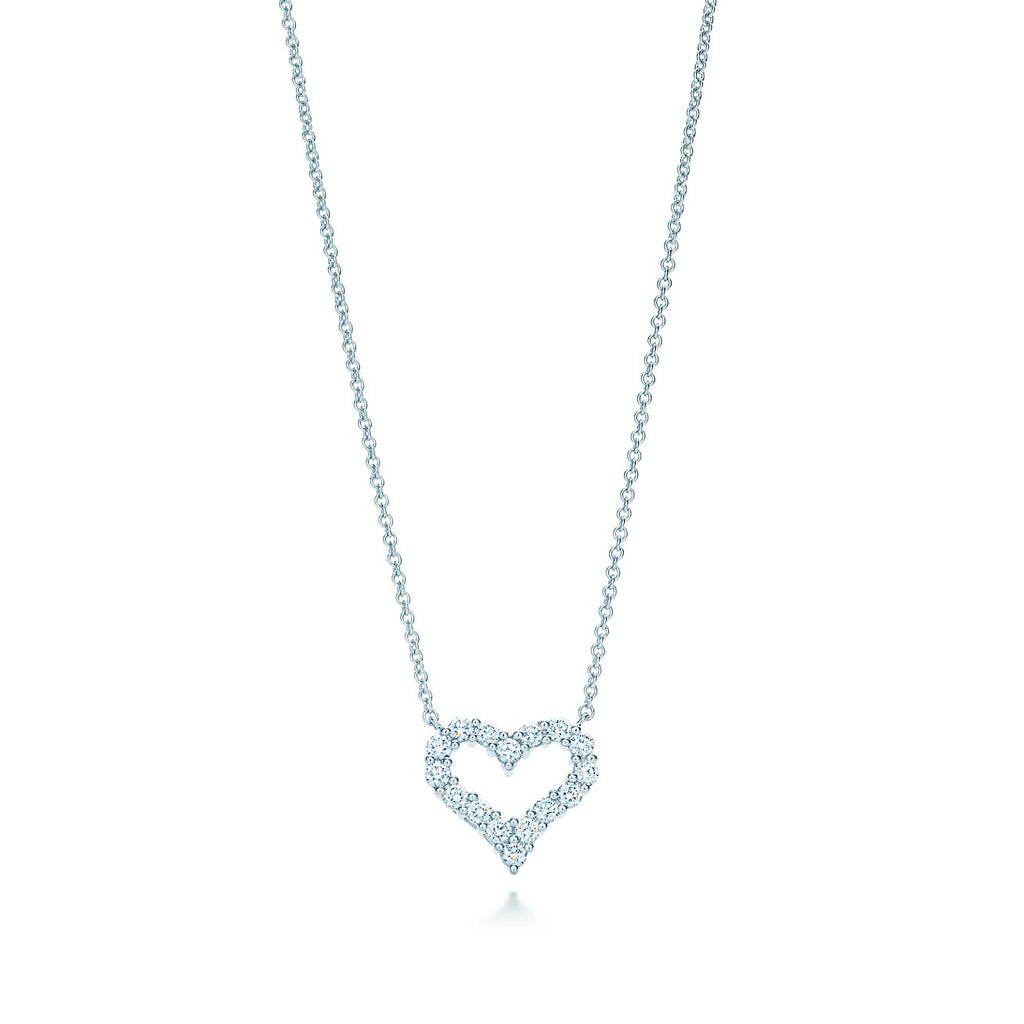 Tiffany Heart-Shaped Cubic Zirconia Necklace