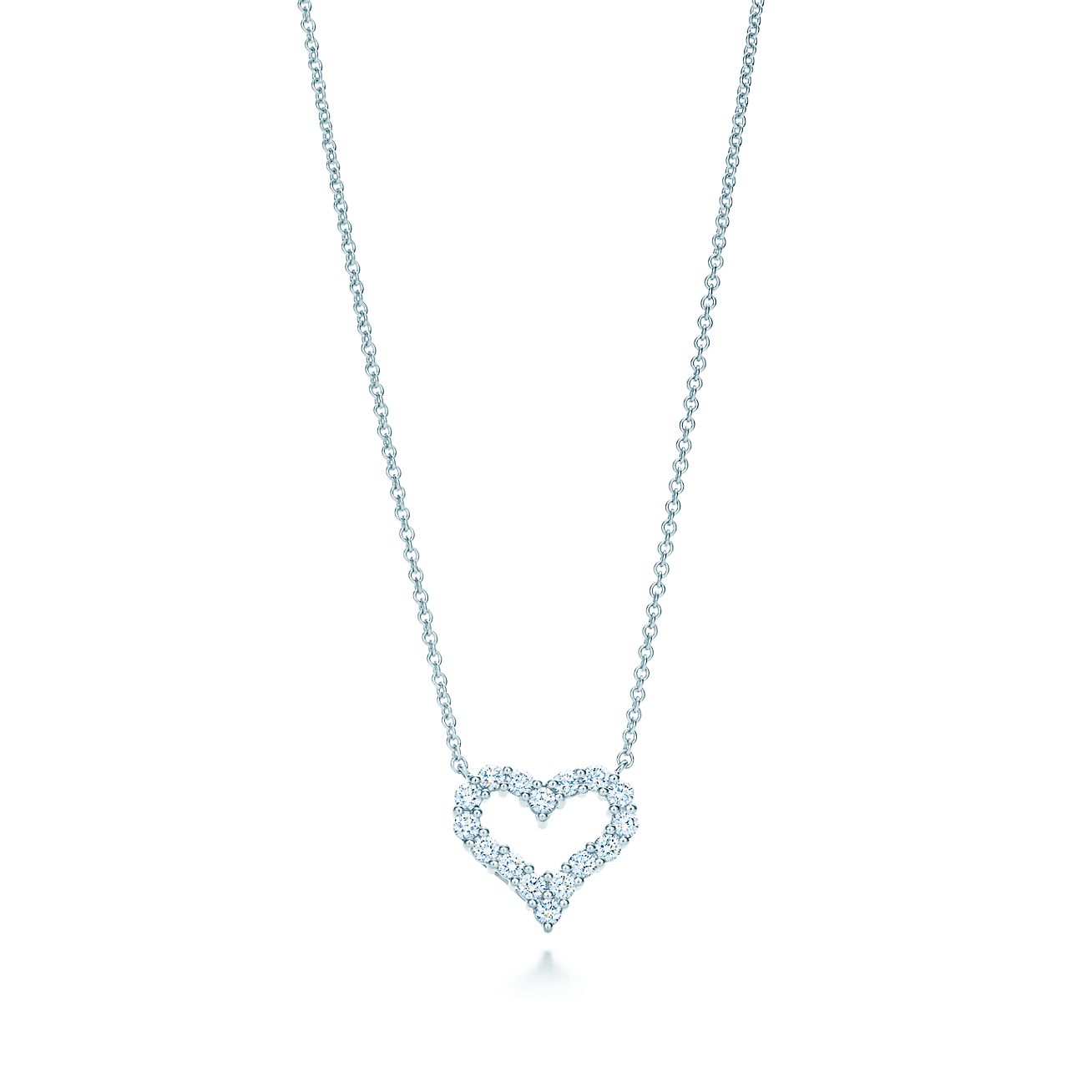 Tiffany Heart-Shaped Cubic Zirconia Necklace