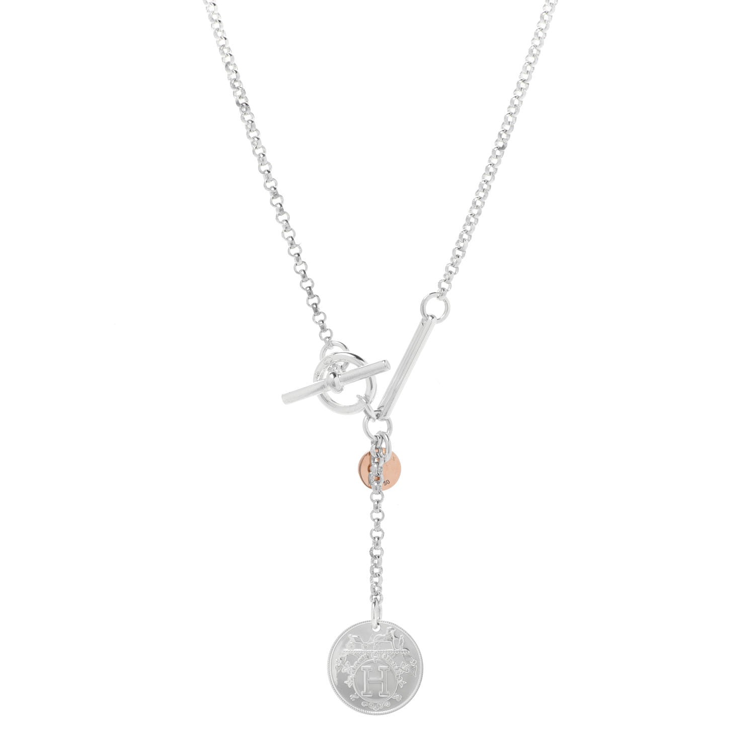 Hermes Ex-Libris Pendant Silver