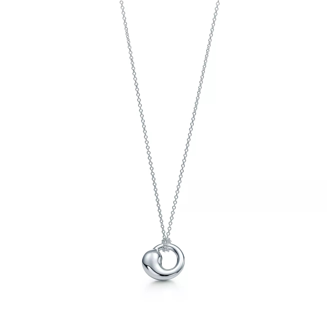 Tiffany Snail Pendant Silver Necklace