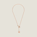 Hermes Ex-Libris Pendant Pink Gold Small