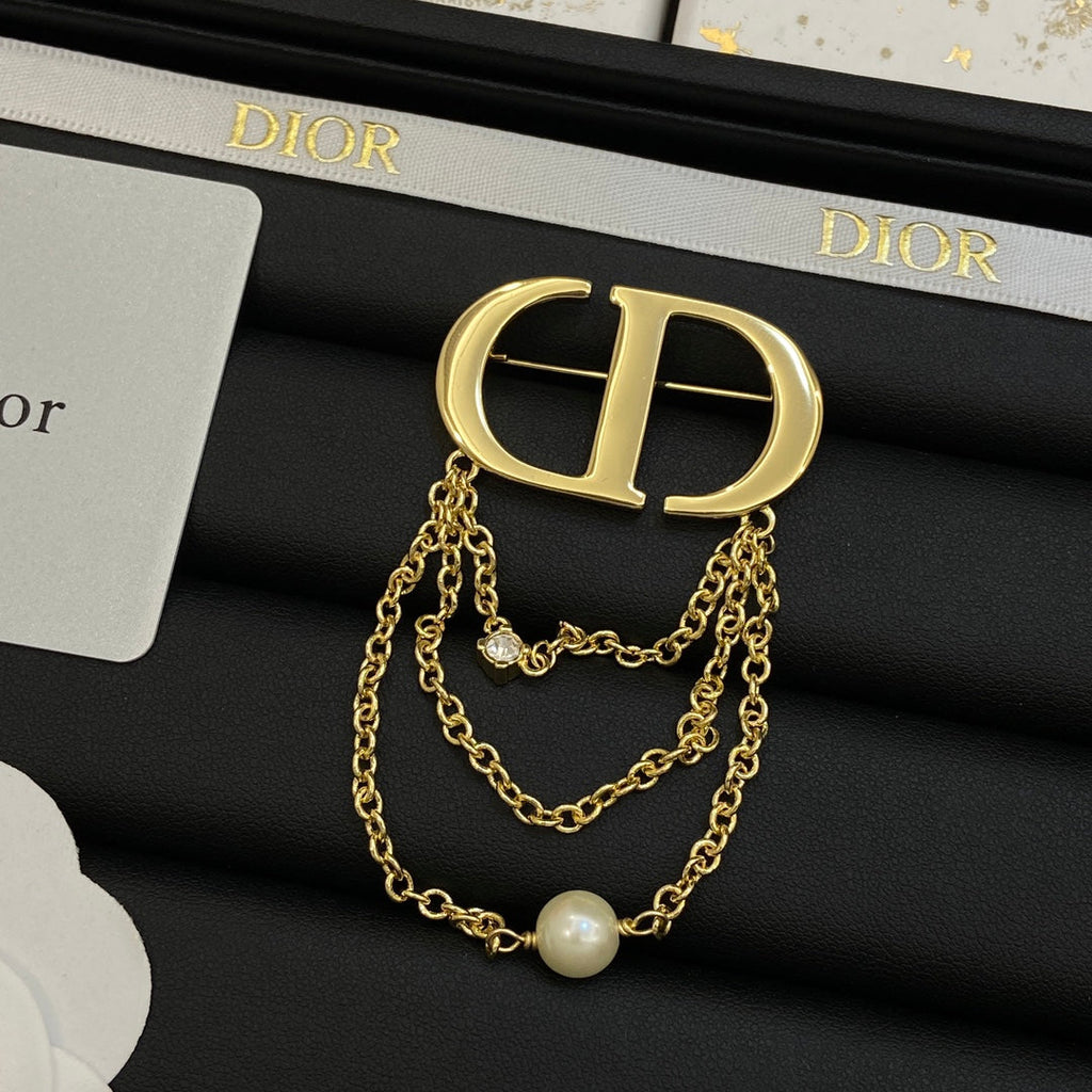 Dior CD Brooch 181708