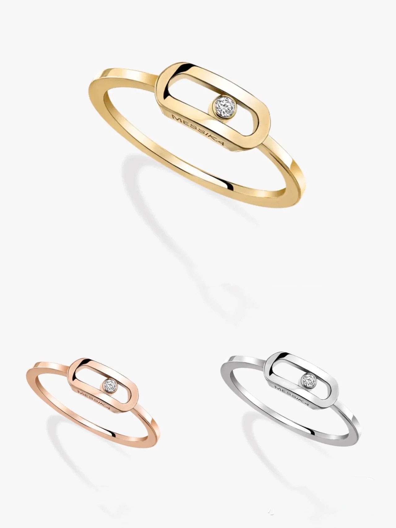 Messika Move Uno 1 Cubic Zirconia Ring