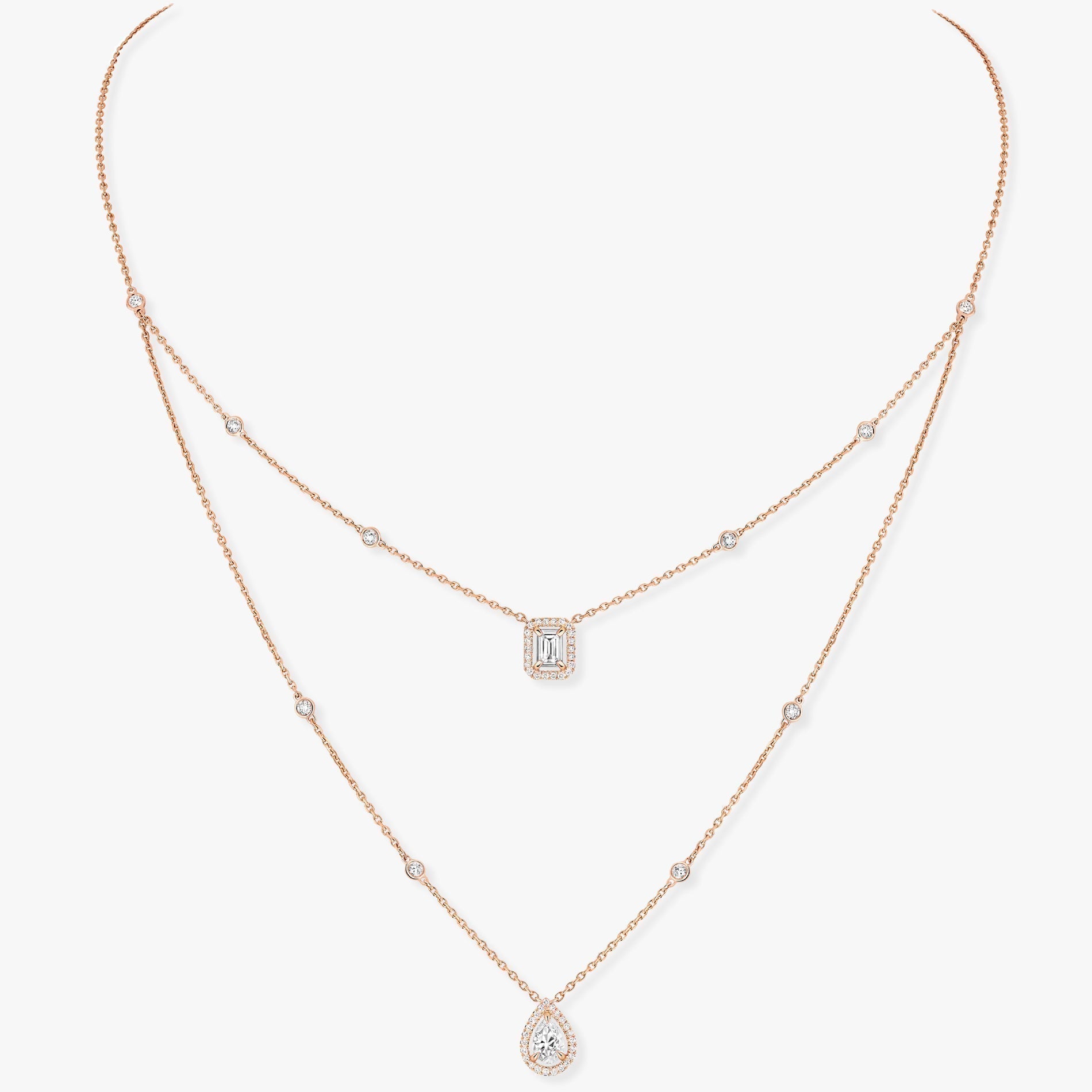 Messika My Twin 2 Row Cubic Zirconia Necklace