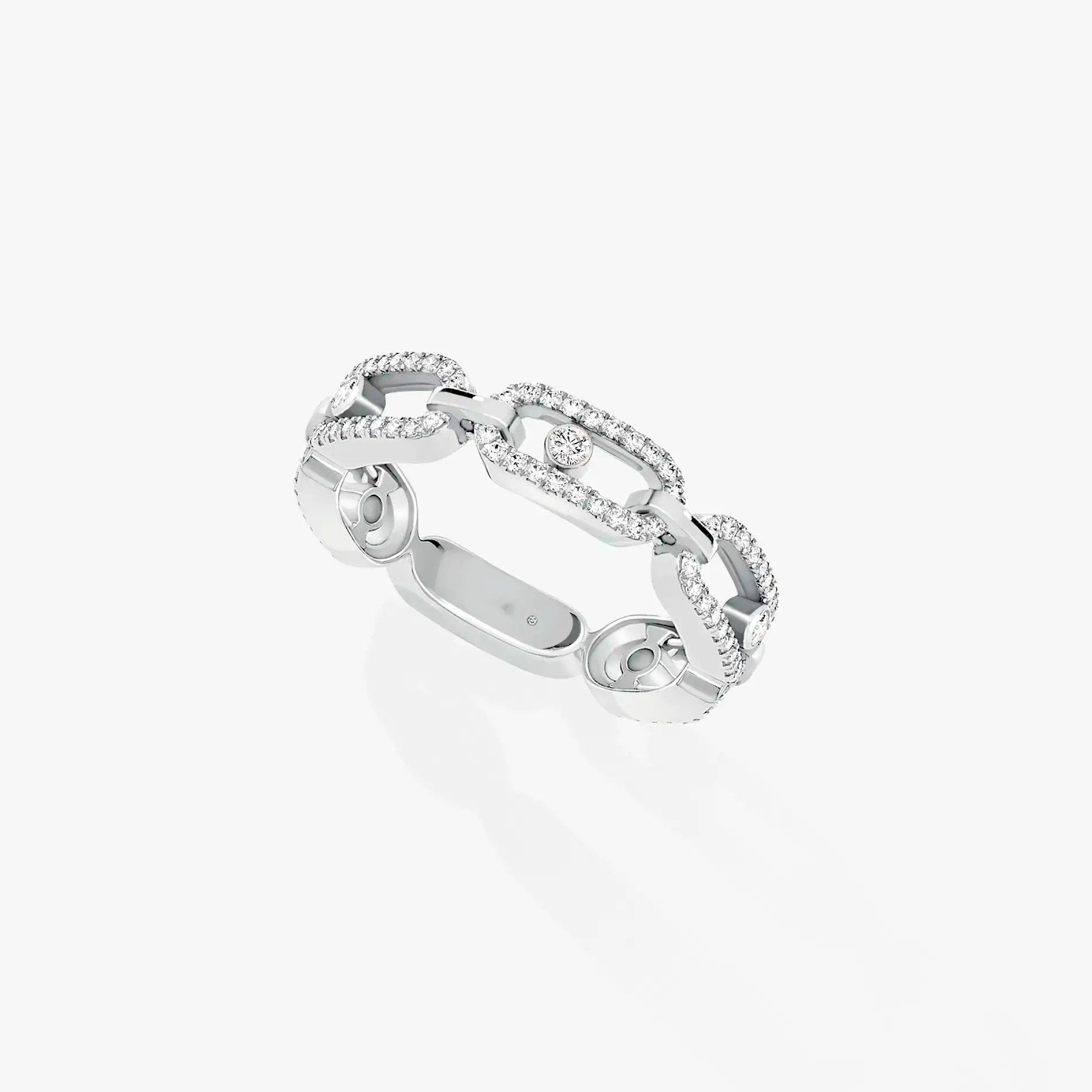Messika Move Uno Ring Paved Silver Cubic Zirconia