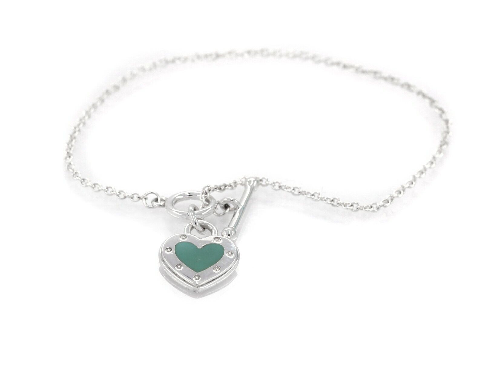 Tiffany Love Heart Blue Bracelet