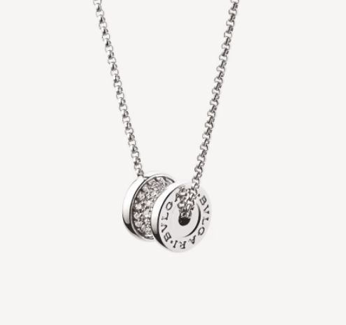 Bvlgari Zero 1 Silver Cubic Zirconia Necklace