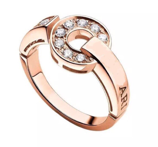 Bvlgari Dream Ring Cubic Zirconia Pink Gold