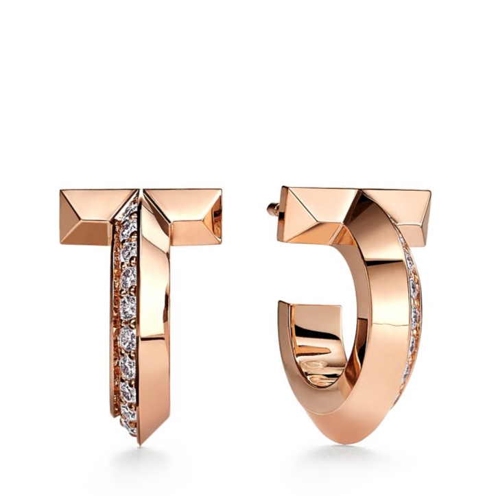 Tiffany T1 Hoop Cubic Zirconia Earrings