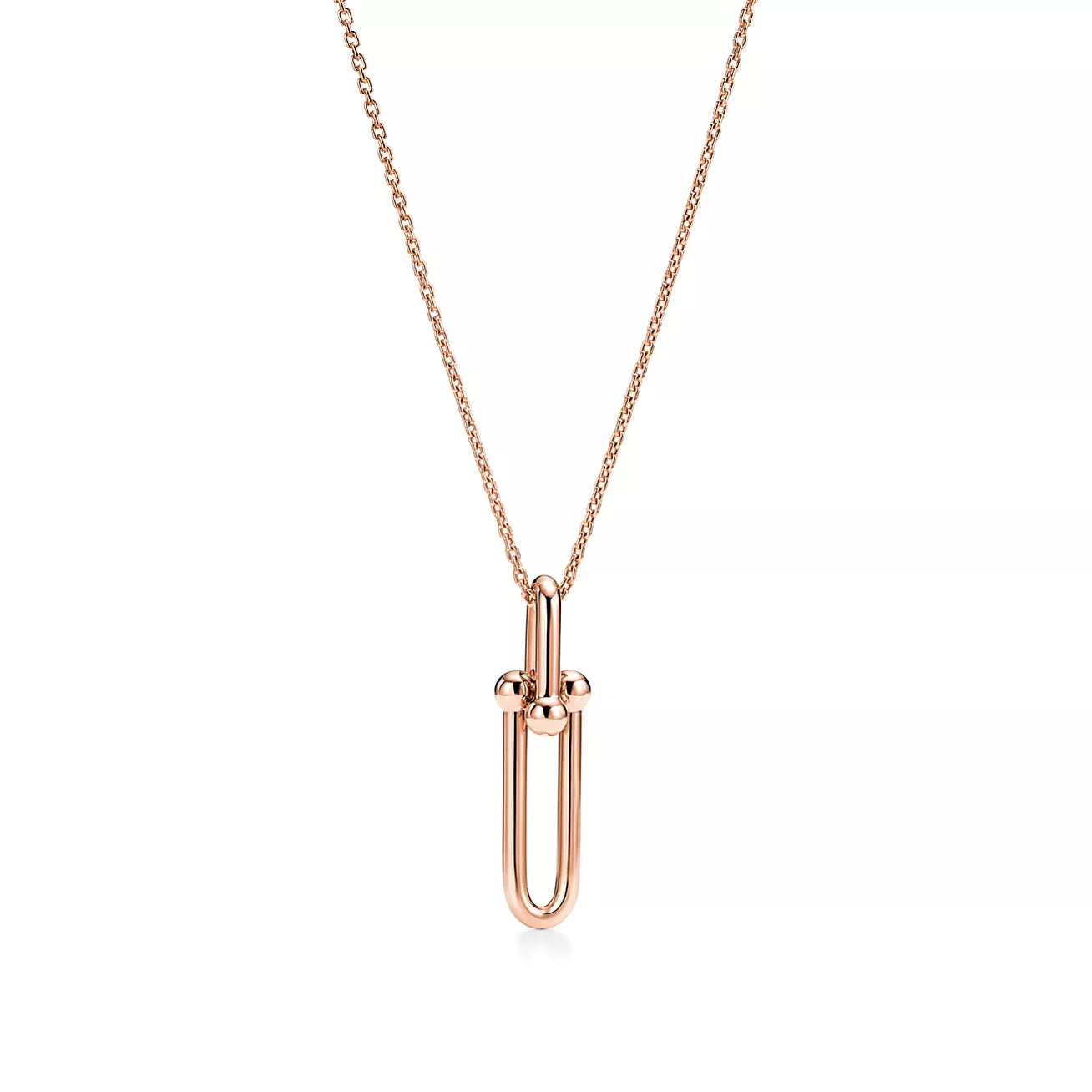 Tiffany Hardwear Drop Double Link Pendant Necklace