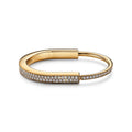 Tiffany Lock Bracelet Cubic Zirconia Paved