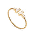 Tiffany T Wide MOP Open Bracelet