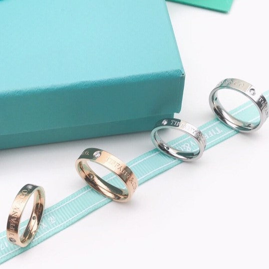Tiffany Three-Cubic Zirconia Ring