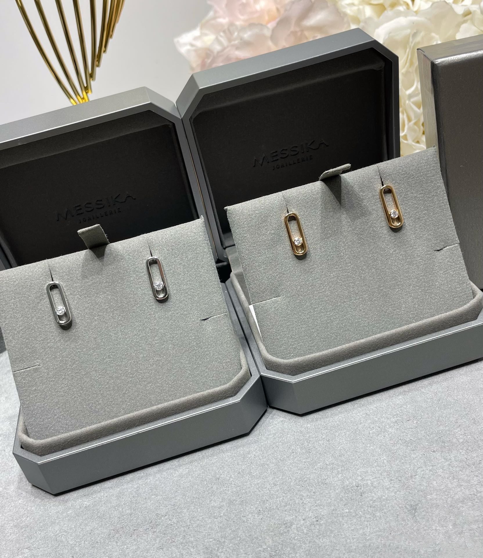 Messika Move Uno Small 1 Cubic Zirconia Earrings