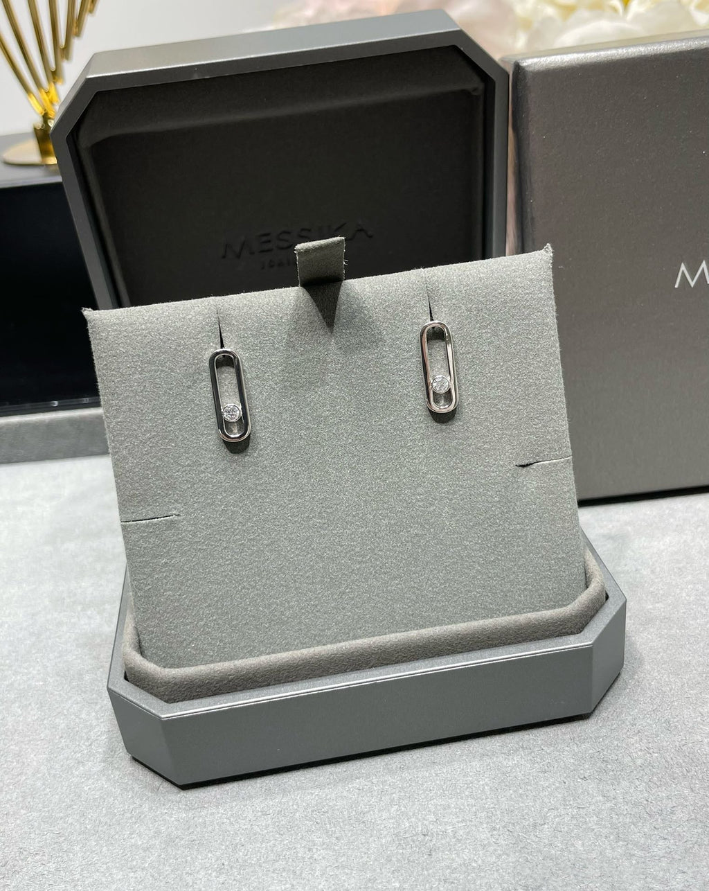 Messika Move Uno Small 1 Cubic Zirconia Earrings