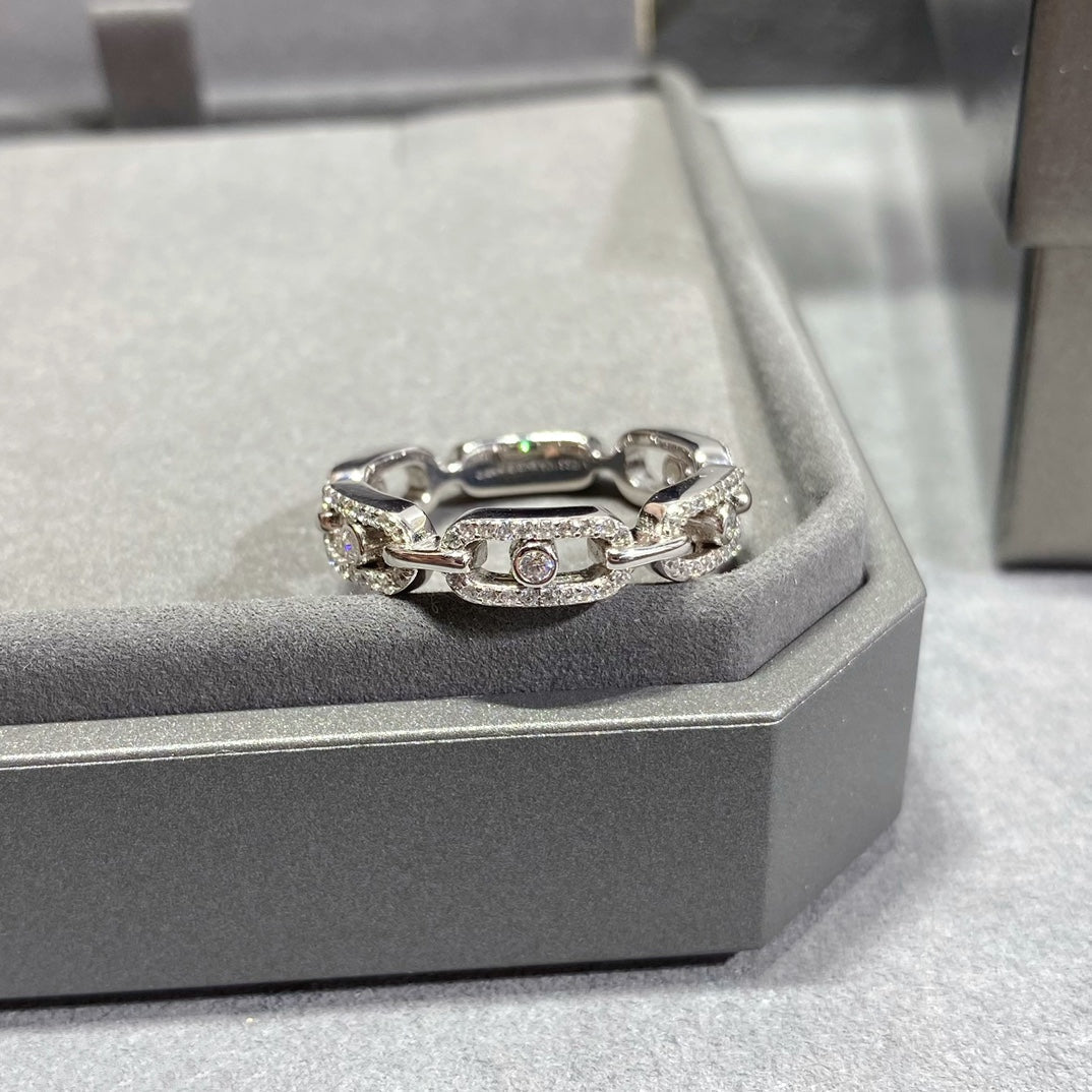 Messika Move Link Paved Cubic Zirconia Ring