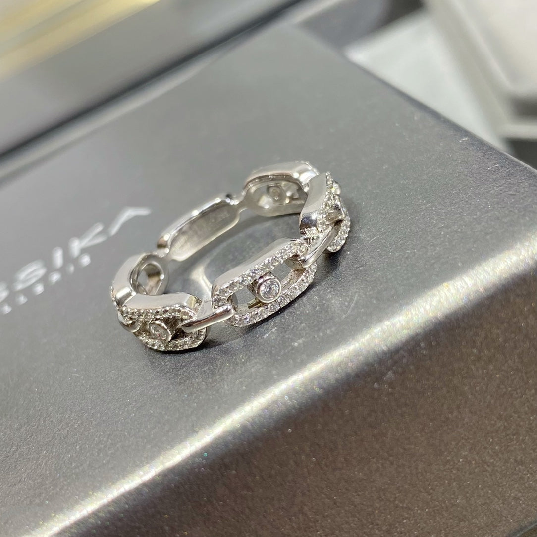 Messika Move Link Paved Cubic Zirconia Ring