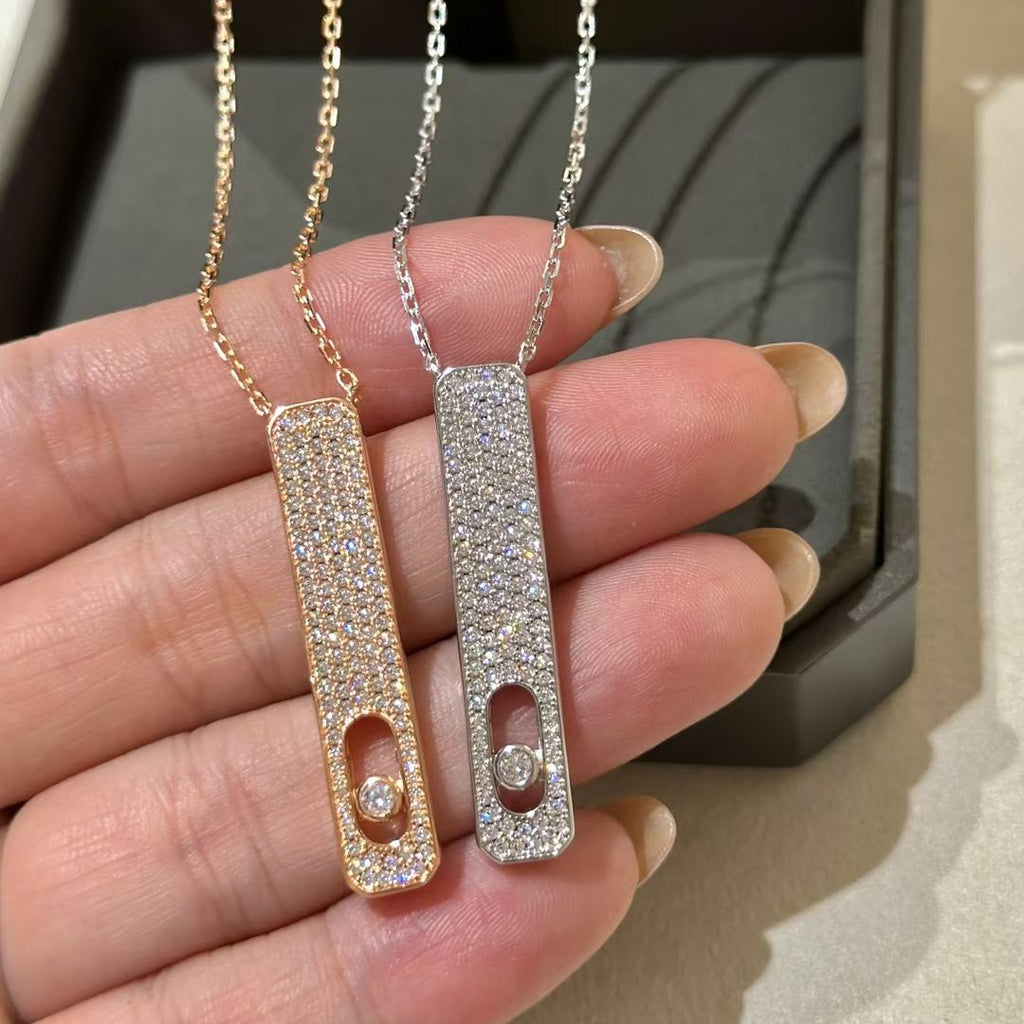 Messika My First Cubic Zirconia Paved Necklace