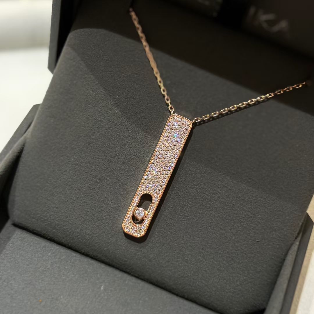Messika My First Cubic Zirconia Paved Necklace