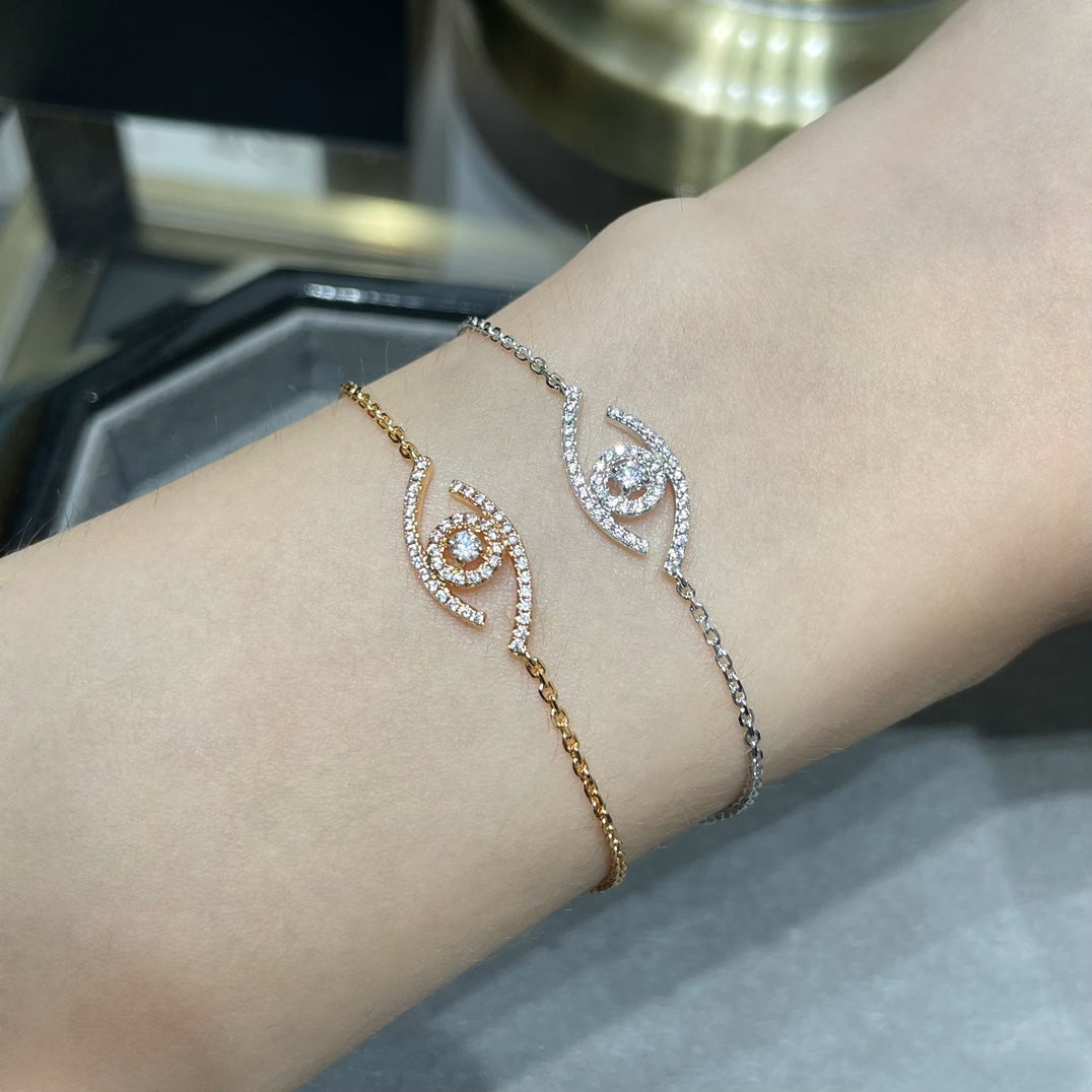 Messika Lucky Eye Paved Cubic Zirconia Bracelet