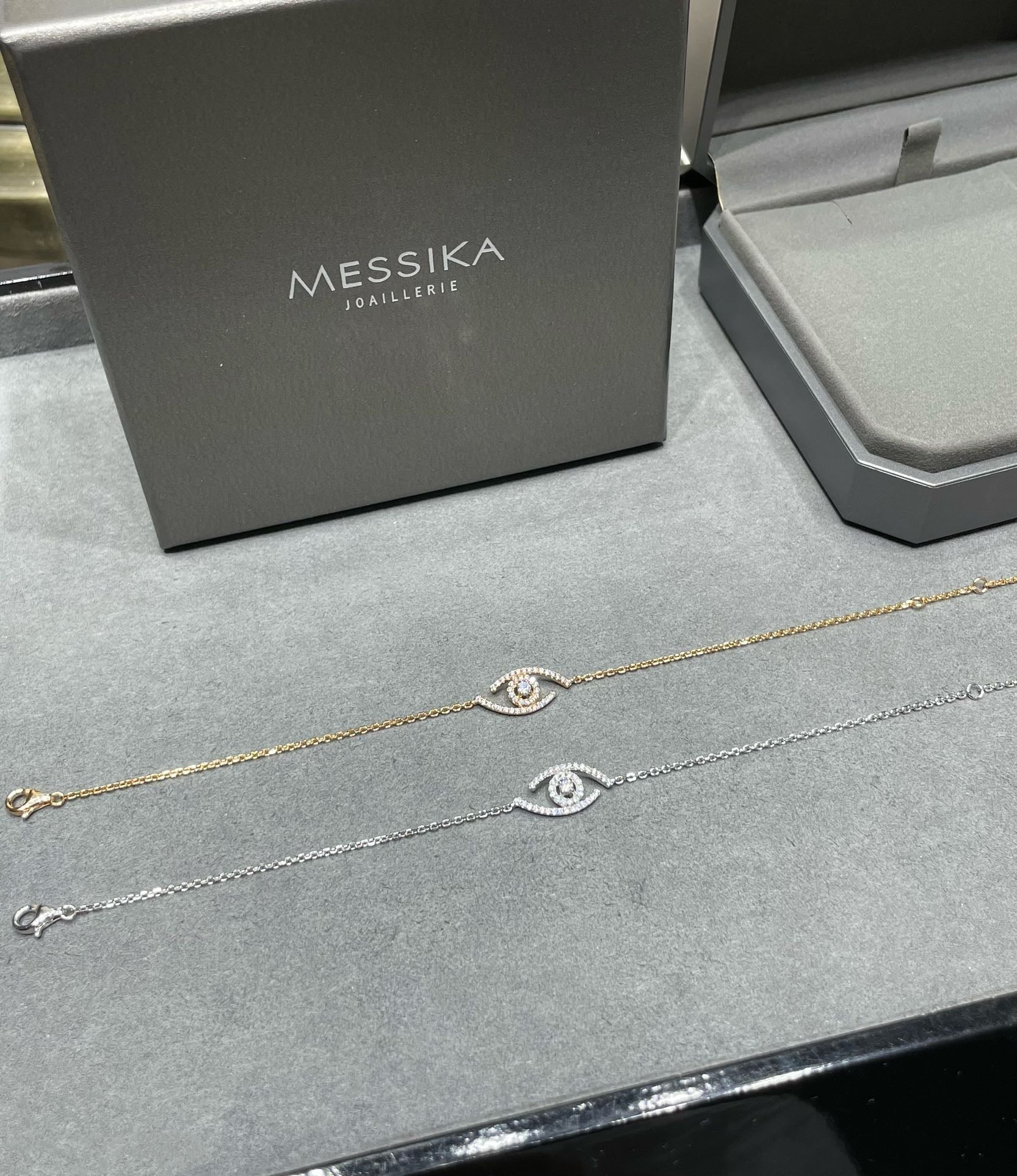 Messika Lucky Eye Paved Cubic Zirconia Bracelet