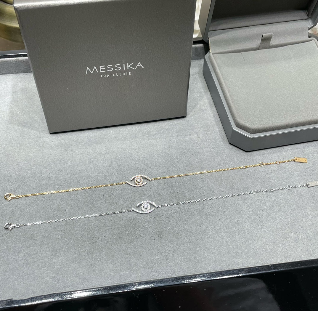 Messika Lucky Eye Paved Cubic Zirconia Bracelet