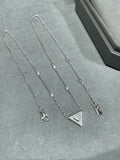 Messika Messik Triangle Cubic Zirconia Silver Necklace