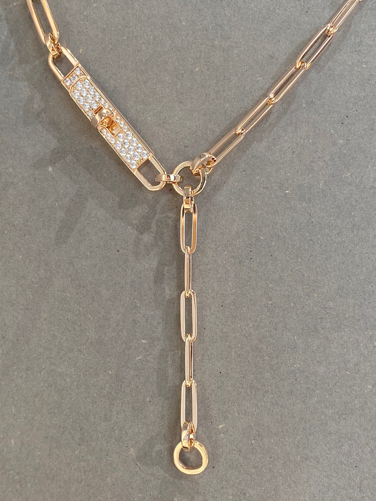Hermes HM Kelly Chaine Choker Drop Necklace