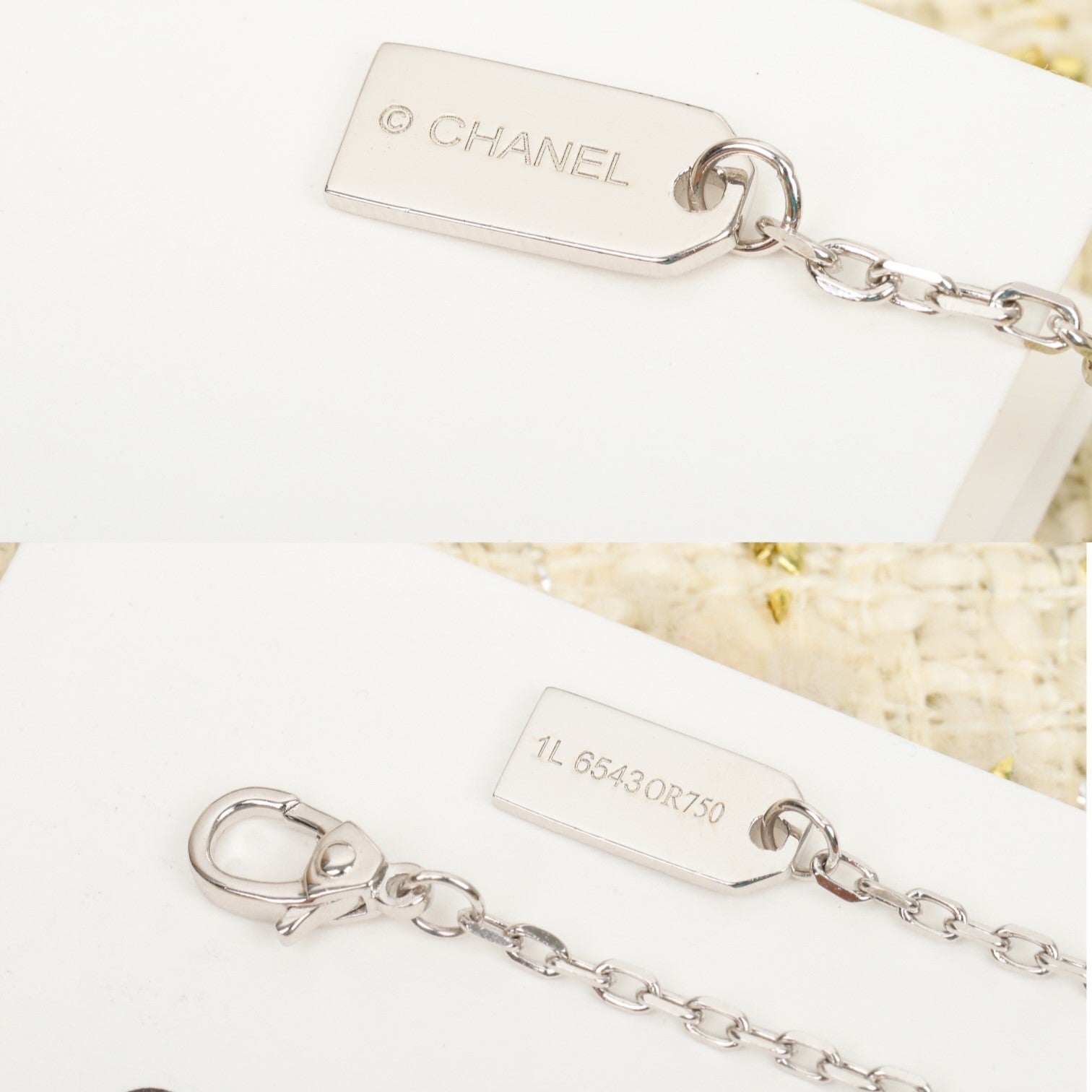 Chanel Eternal N5 Silver Cubic Zirconia Bracelet