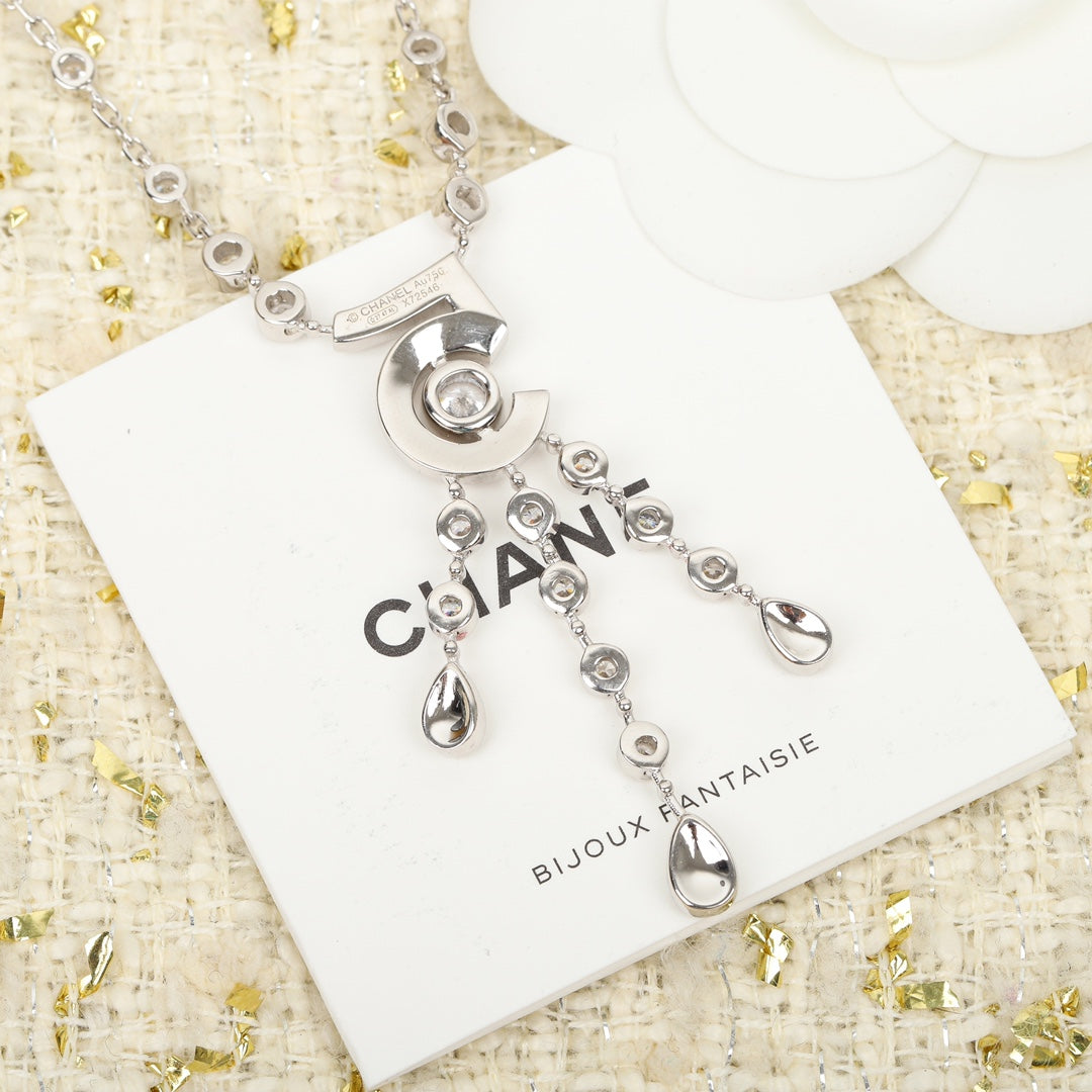 Chanel Eternal N5 Silver Cubic Zirconia Bracelet