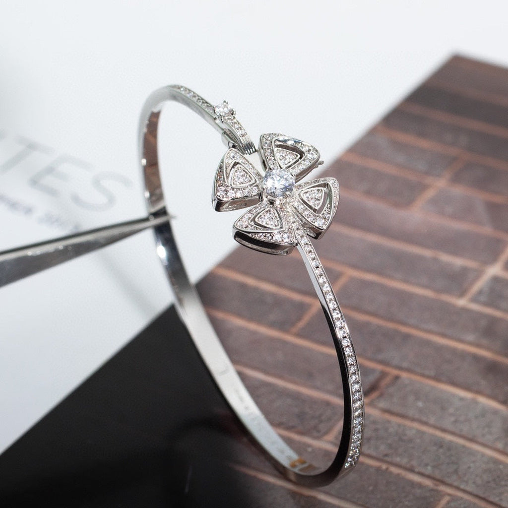 Bvlgari Fiorever Cubic Zirconia Silver Bracelet