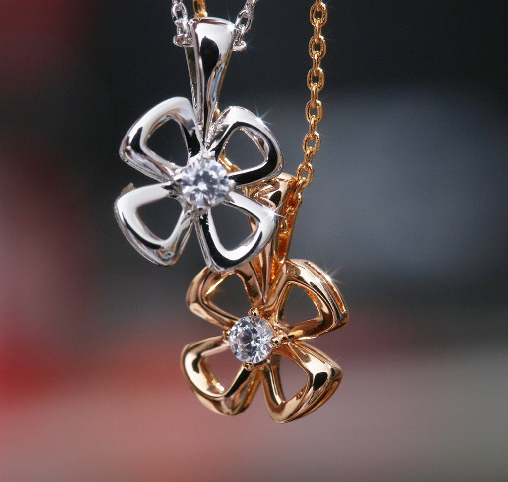 Bvlgari Fiorever Necklace Cubic Zirconia Center