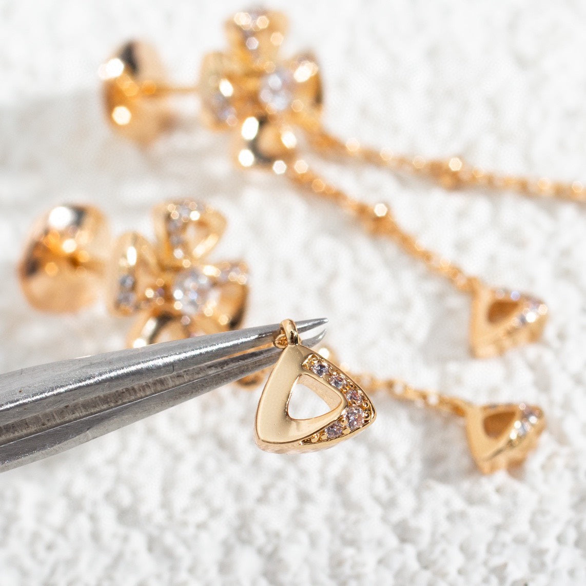 Bvlgari Fiorever Pink Gold Cubic Zirconia Earrings