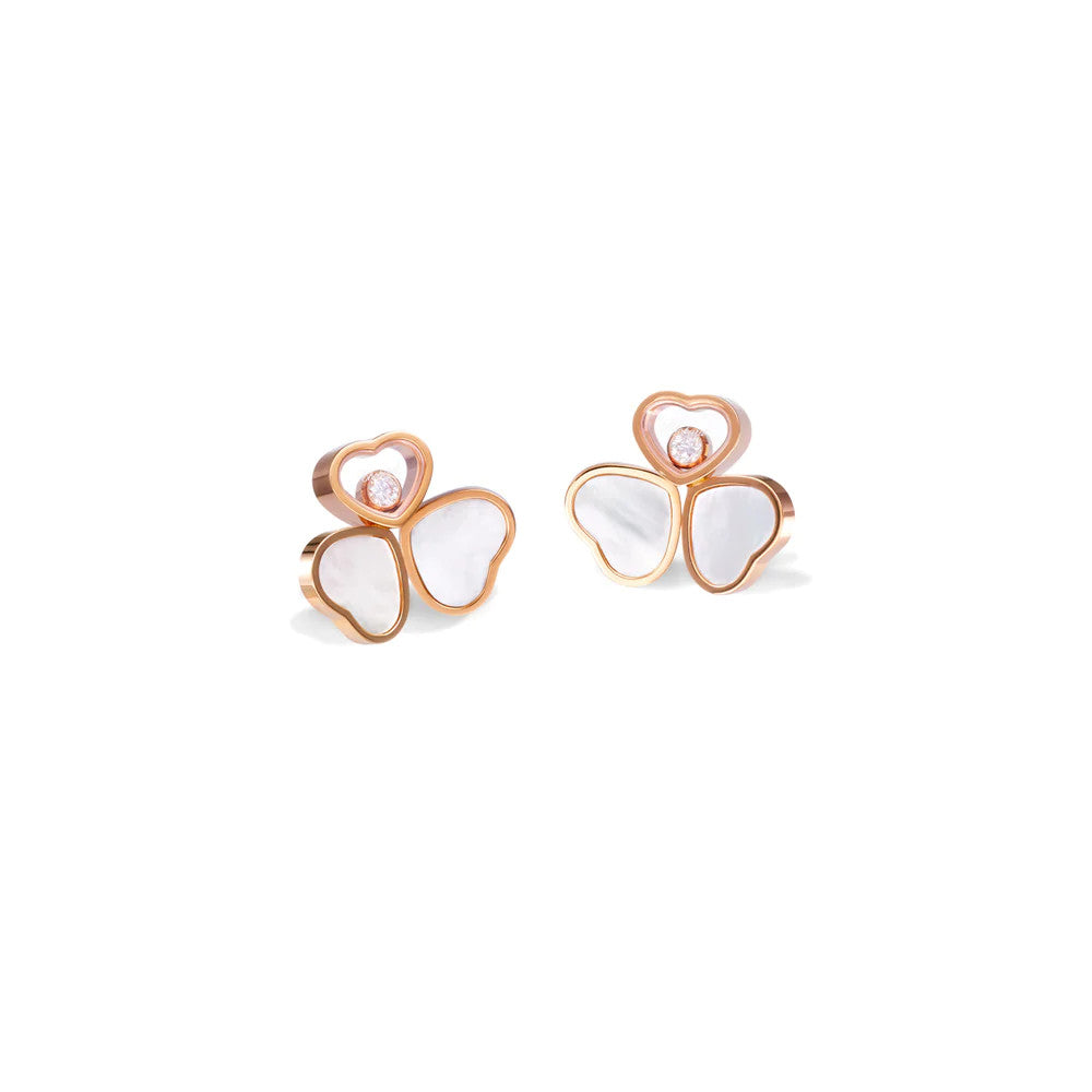 Chopard Happy Wing MOP Earrings 1 Cubic Zirconia